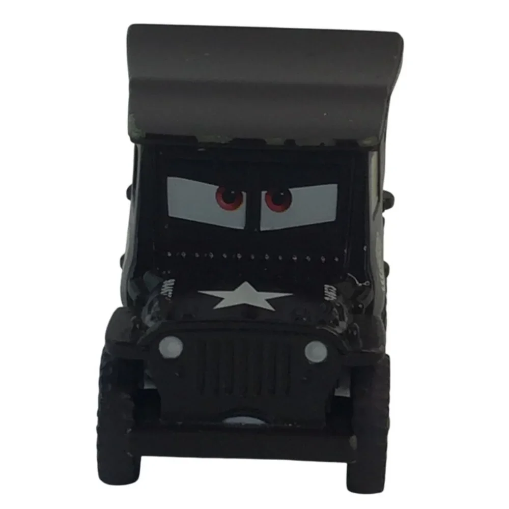 Disney Pixar Cars Sarge‎ Jeep Black and Green Lot of 2